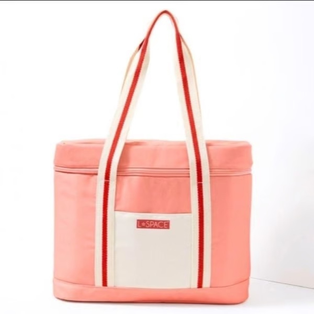 L*Space Large Coastal Cooler Beach Bag
Insulated Tote Pink Red